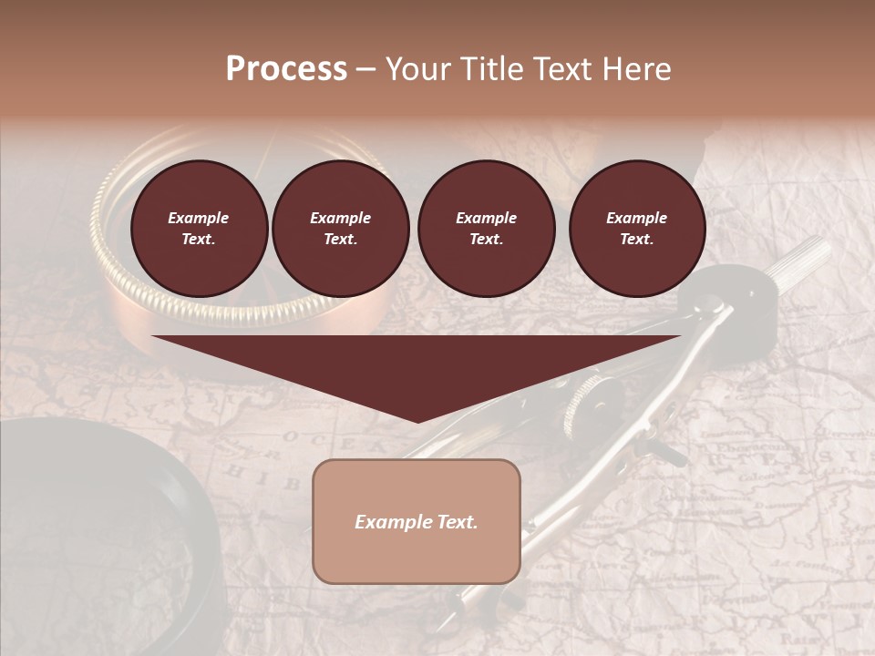 Geography Boat Art PowerPoint Template