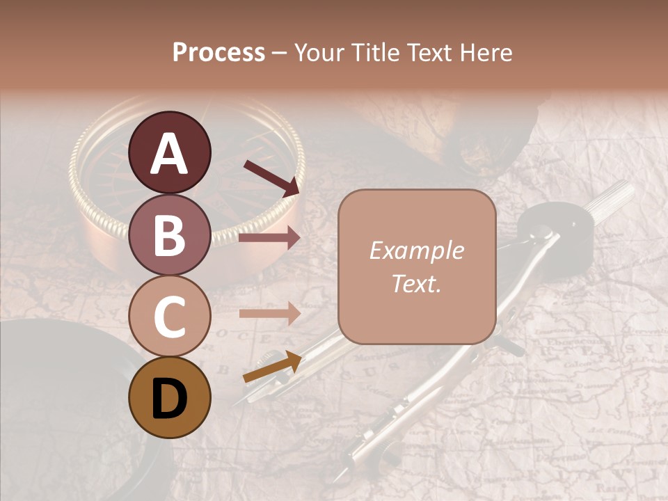 Geography Boat Art PowerPoint Template