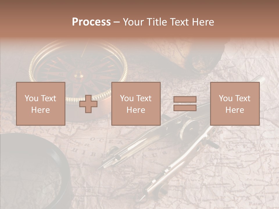 Geography Boat Art PowerPoint Template
