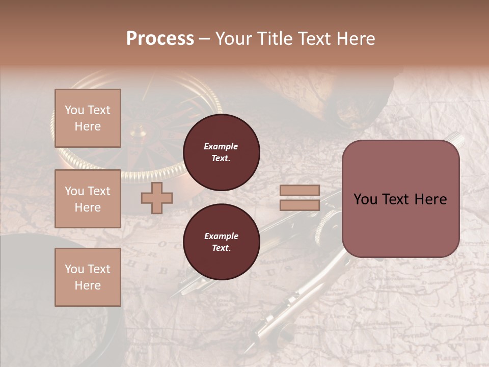 Geography Boat Art PowerPoint Template
