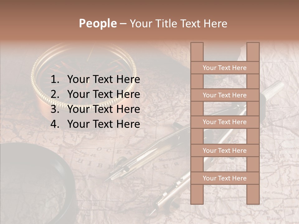 Geography Boat Art PowerPoint Template