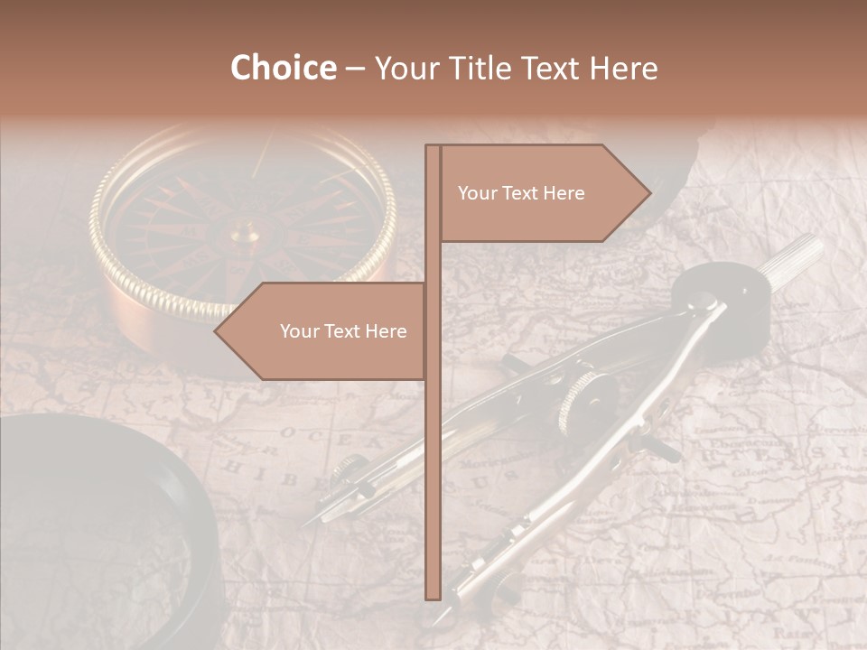 Geography Boat Art PowerPoint Template