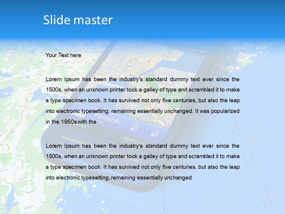 Device Search Phone PowerPoint Template