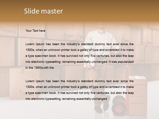 Male Cap  PowerPoint Template