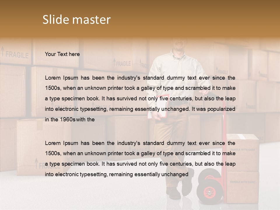 Male Cap  PowerPoint Template