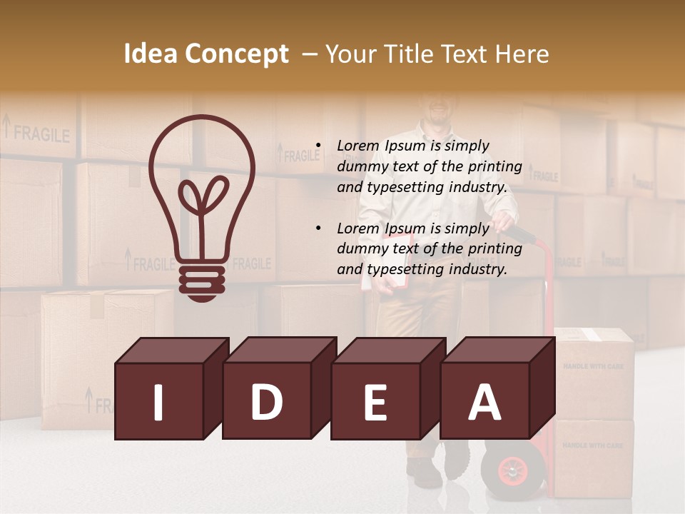 Male Cap  PowerPoint Template