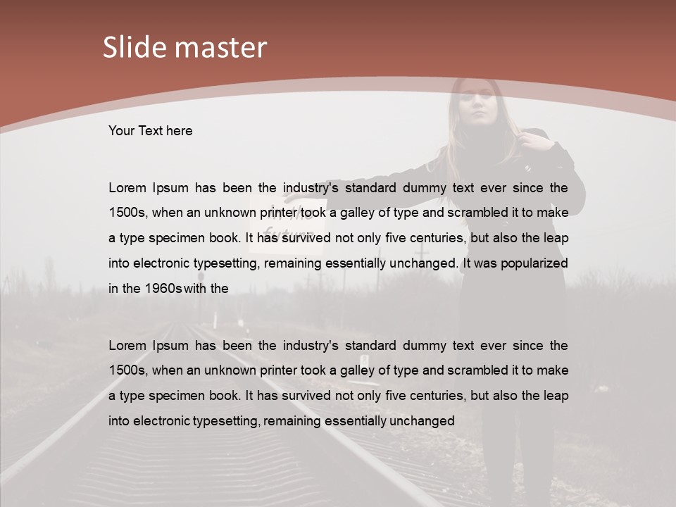 Young Patience Thin PowerPoint Template