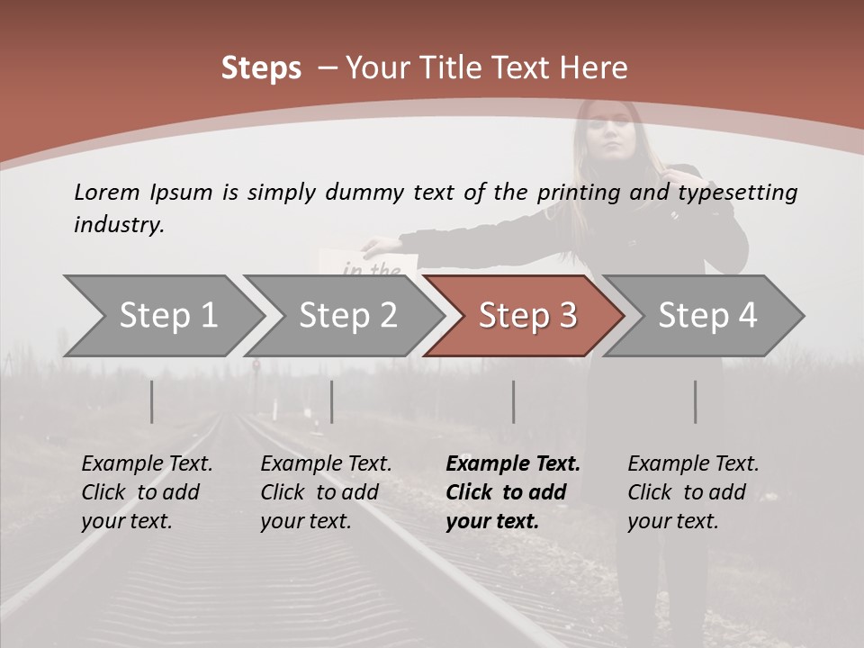 Young Patience Thin PowerPoint Template