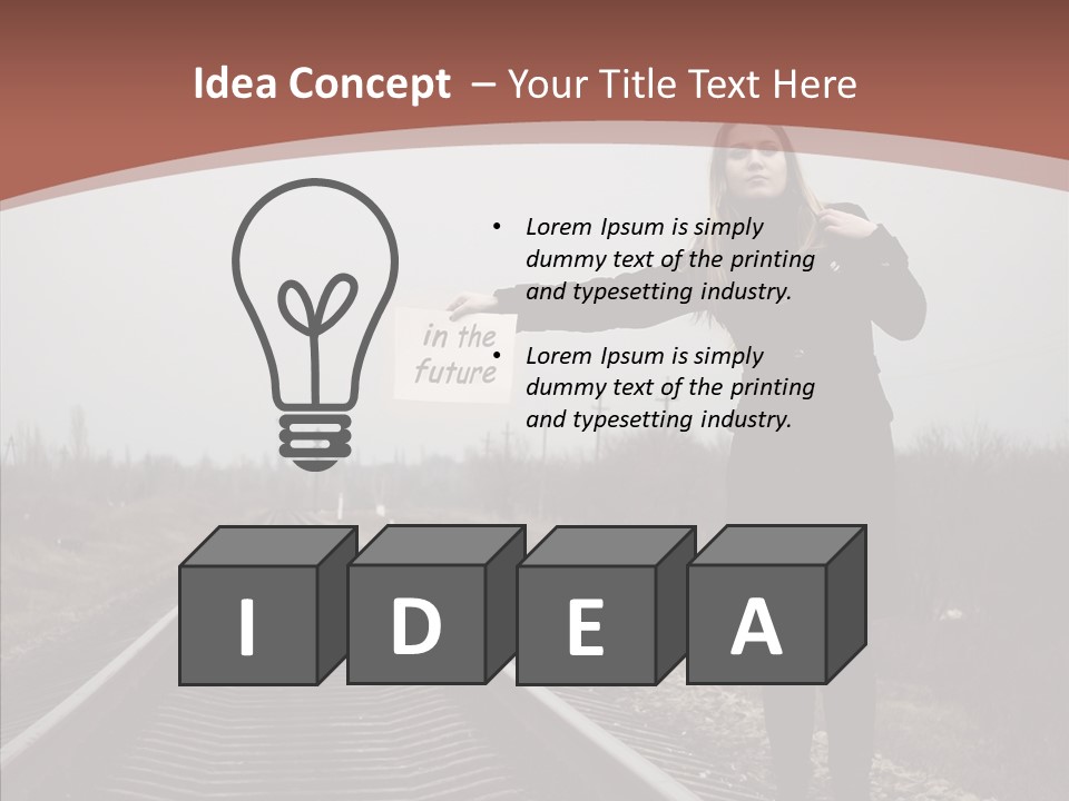Young Patience Thin PowerPoint Template