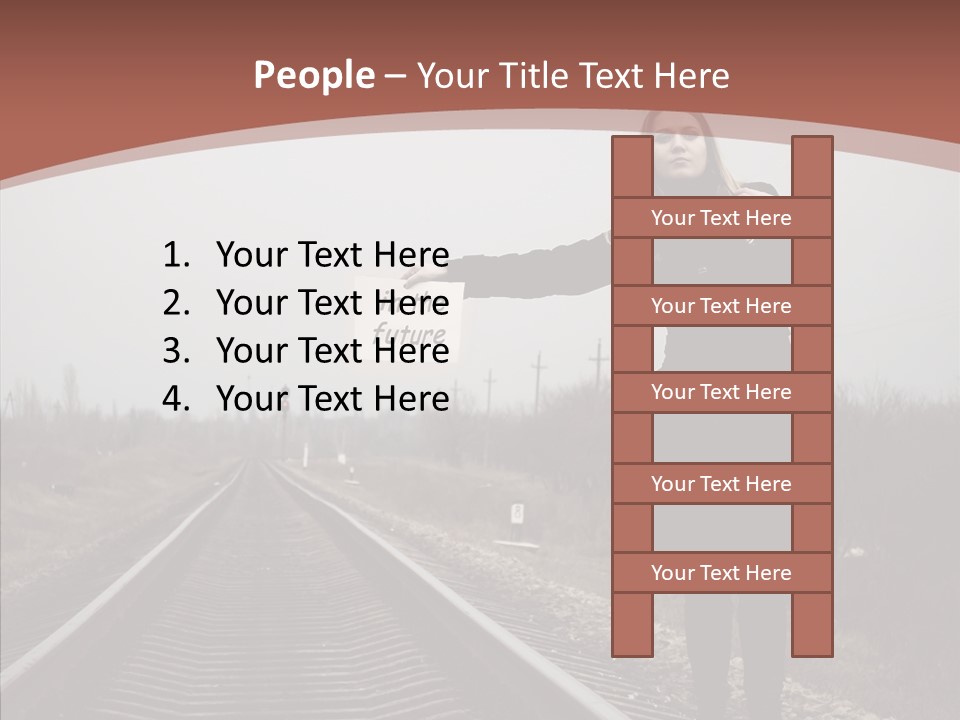Young Patience Thin PowerPoint Template