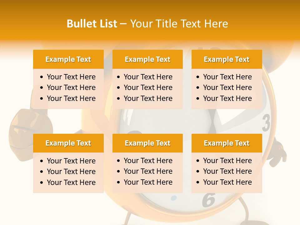 Second Gold Illustration PowerPoint Template