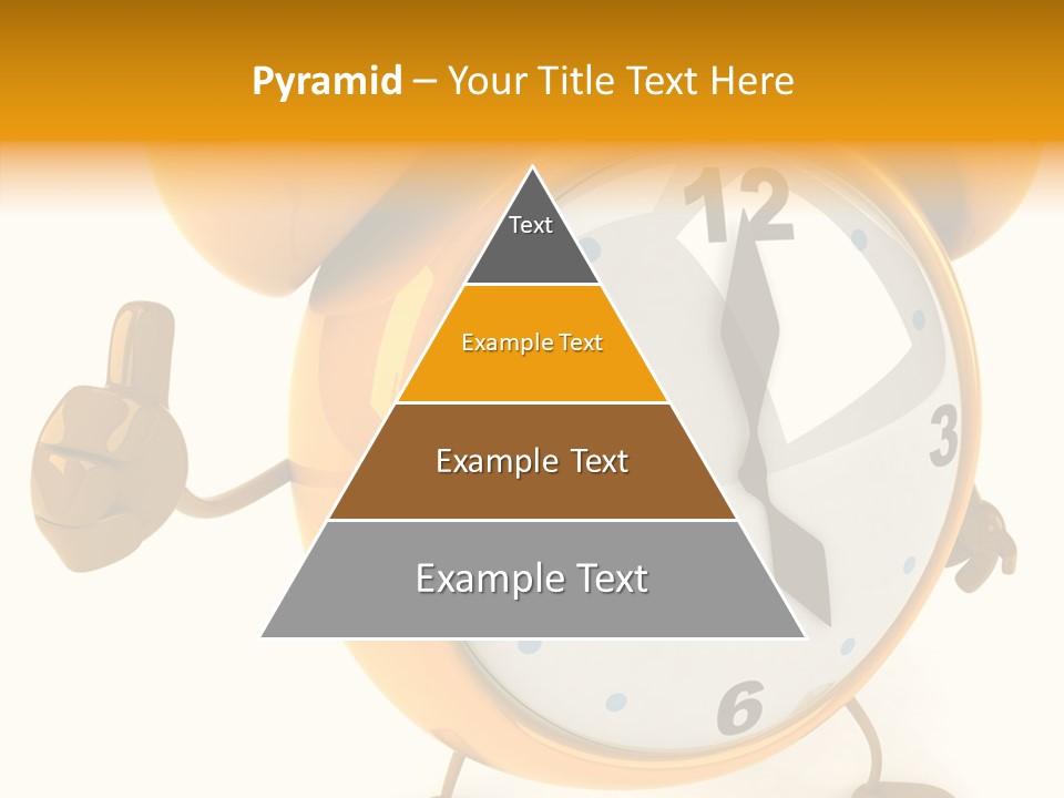 Second Gold Illustration PowerPoint Template