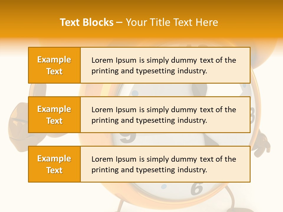 Second Gold Illustration PowerPoint Template