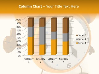 Second Gold Illustration PowerPoint Template