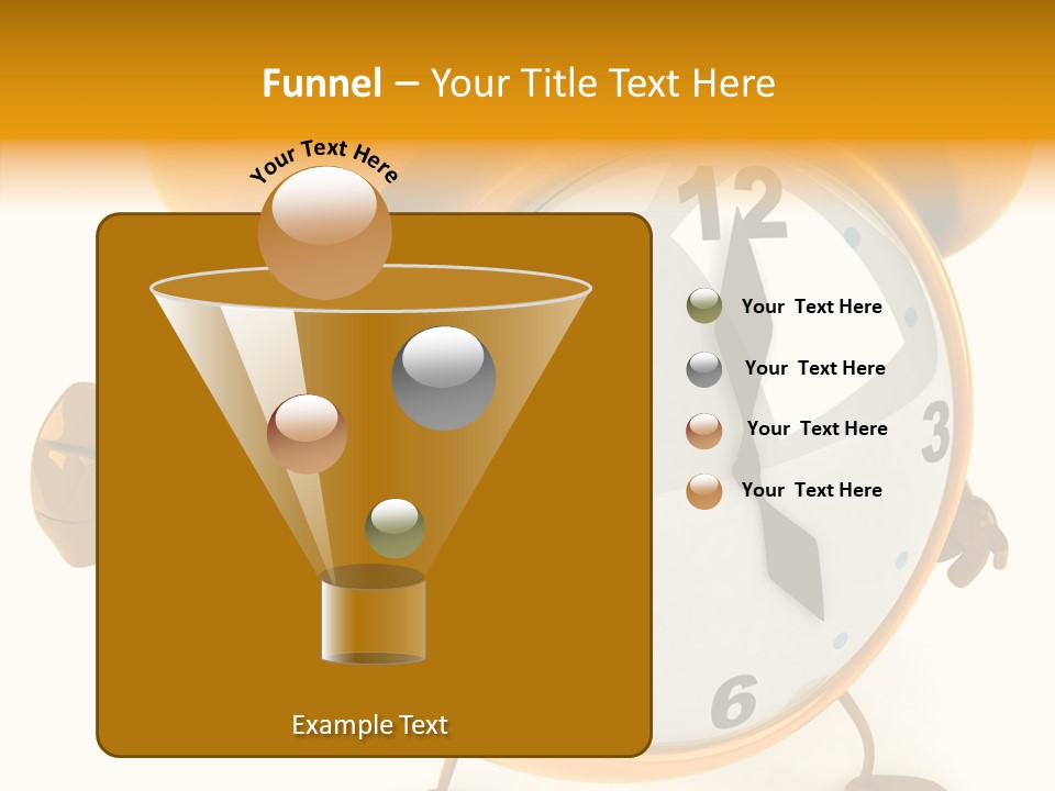 Second Gold Illustration PowerPoint Template