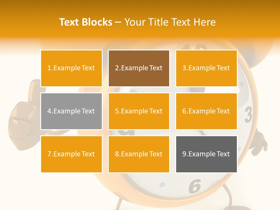 Second Gold Illustration PowerPoint Template