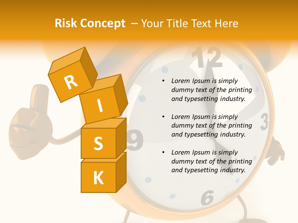 Second Gold Illustration PowerPoint Template