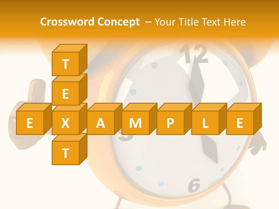 Second Gold Illustration PowerPoint Template