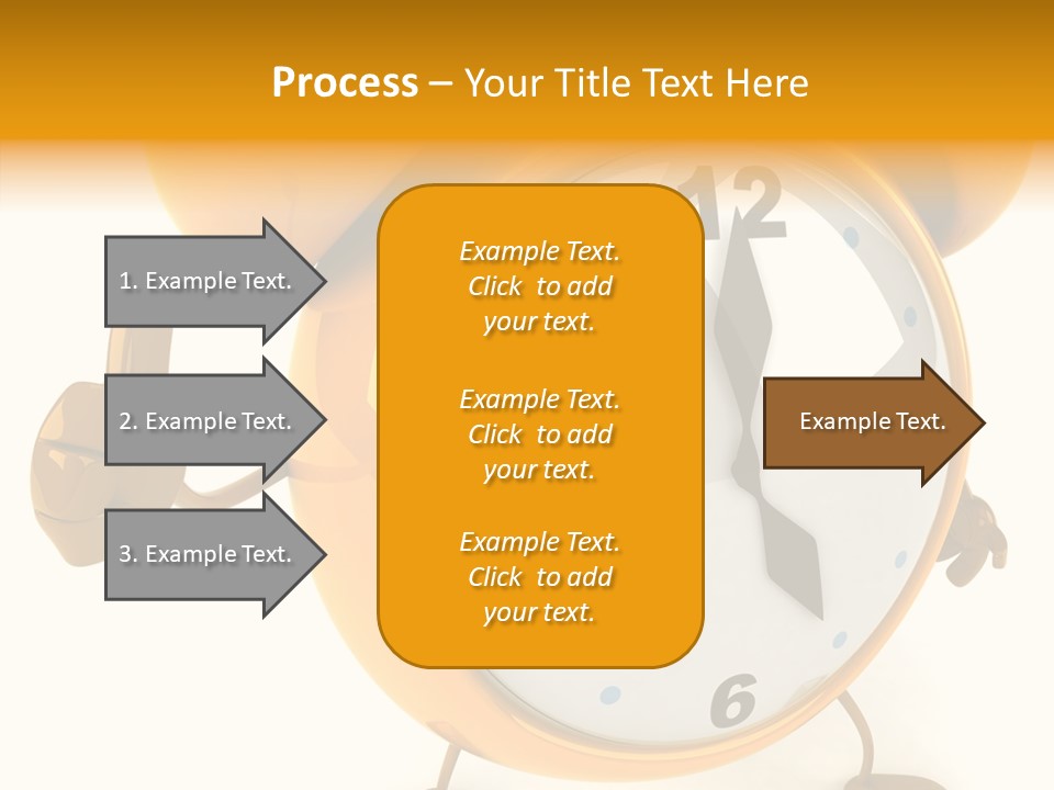 Second Gold Illustration PowerPoint Template
