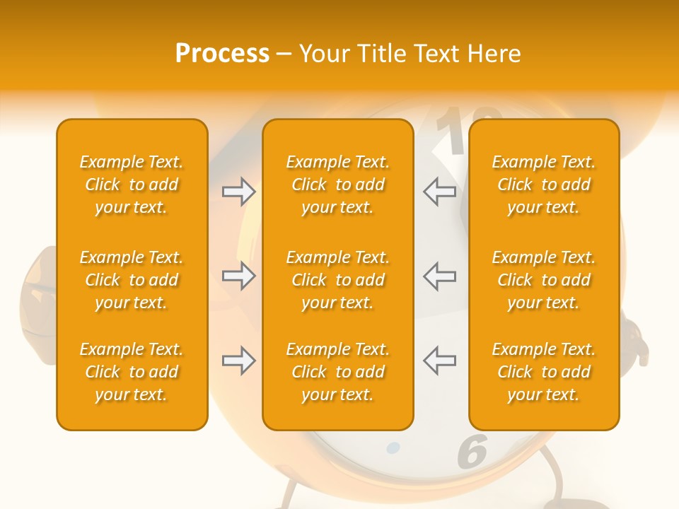 Second Gold Illustration PowerPoint Template