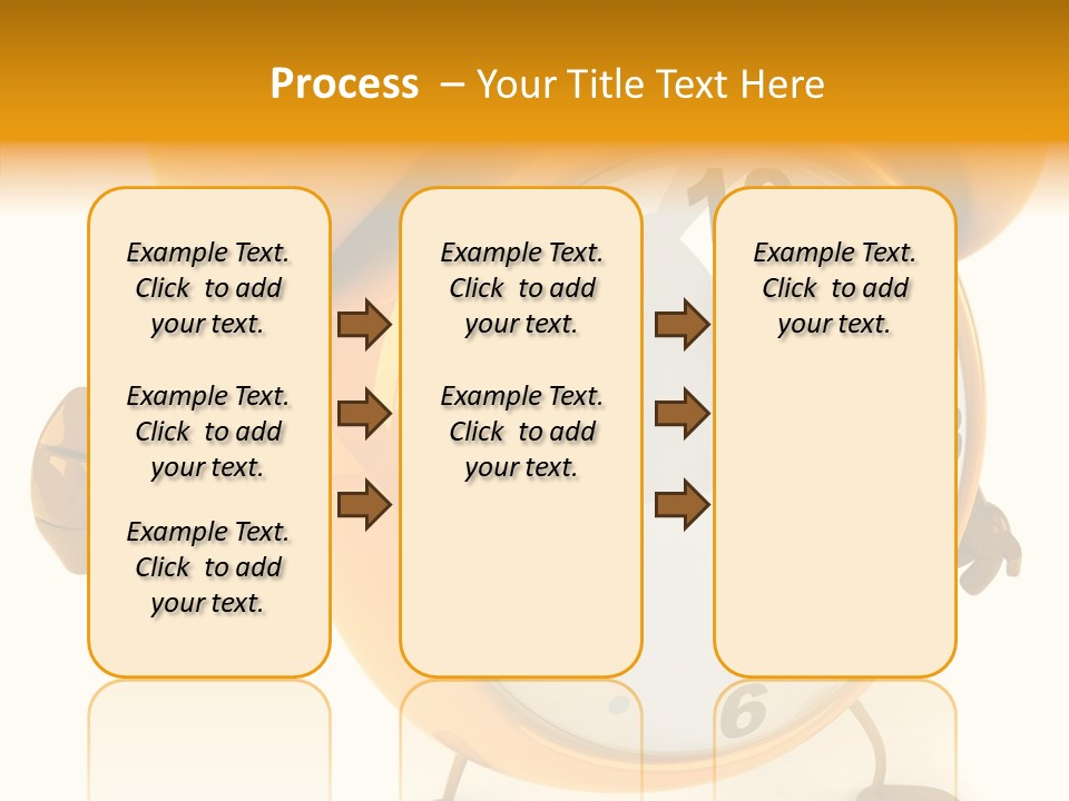 Second Gold Illustration PowerPoint Template