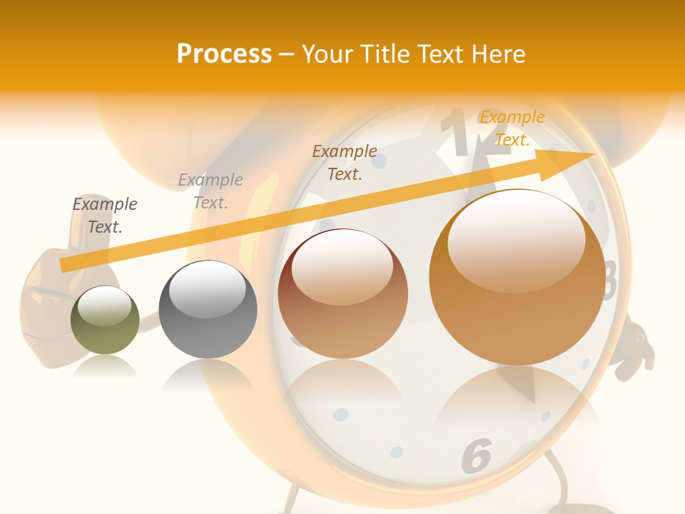Second Gold Illustration PowerPoint Template