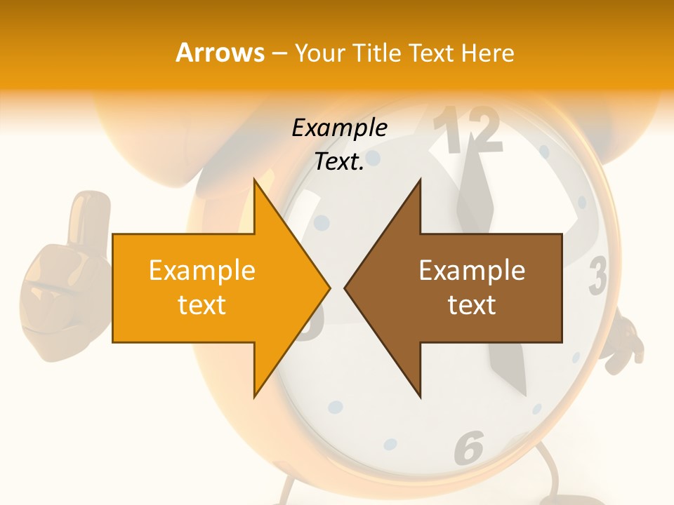 Second Gold Illustration PowerPoint Template