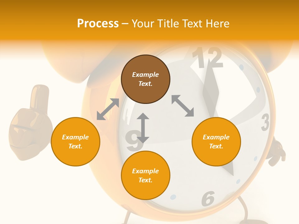 Second Gold Illustration PowerPoint Template