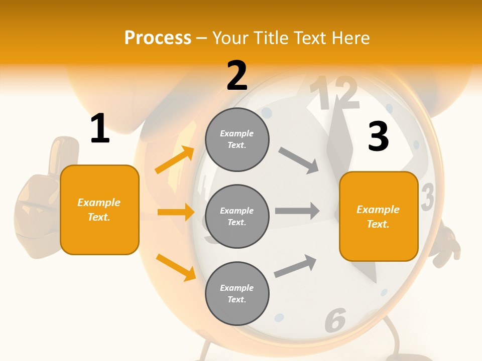 Second Gold Illustration PowerPoint Template