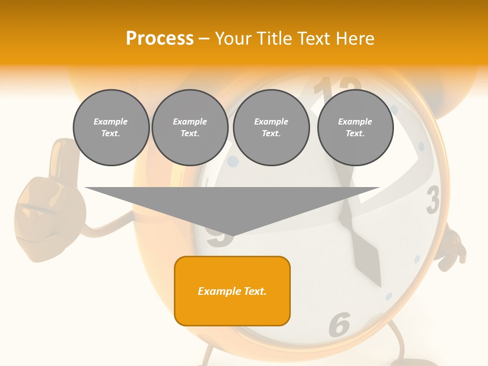 Second Gold Illustration PowerPoint Template