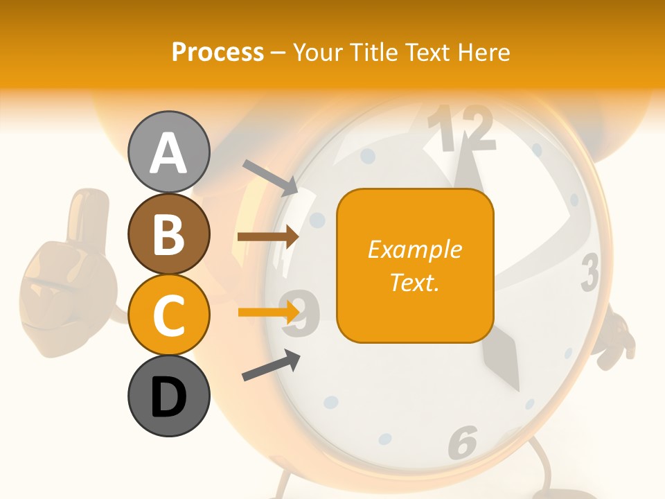 Second Gold Illustration PowerPoint Template