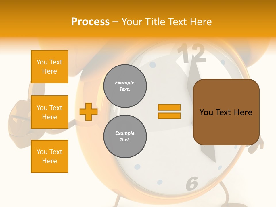 Second Gold Illustration PowerPoint Template