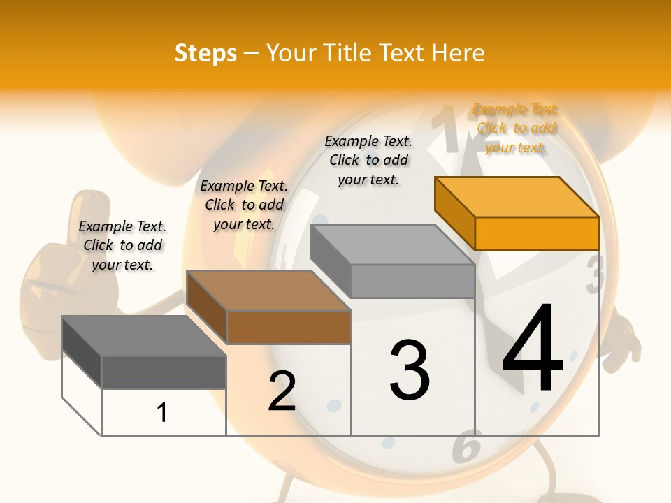 Second Gold Illustration PowerPoint Template