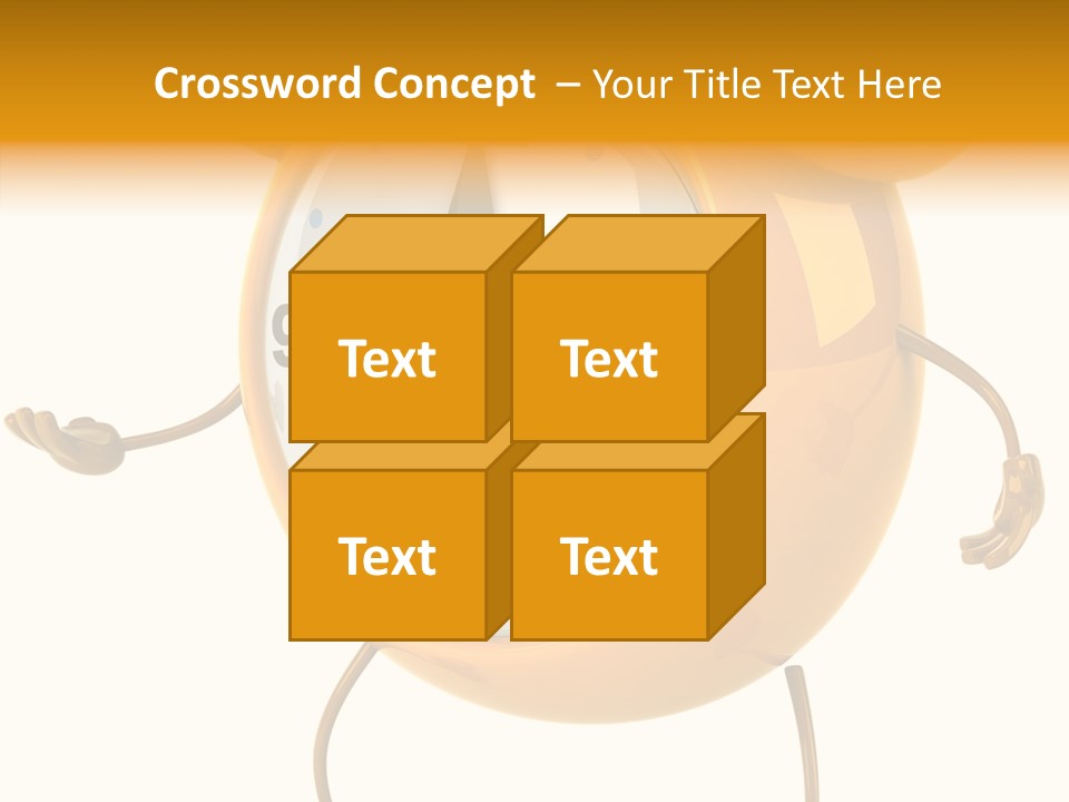 Gold Delay Time PowerPoint Template