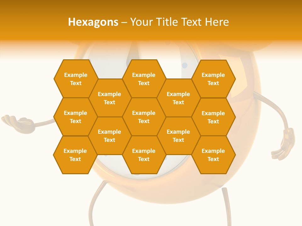 Gold Delay Time PowerPoint Template