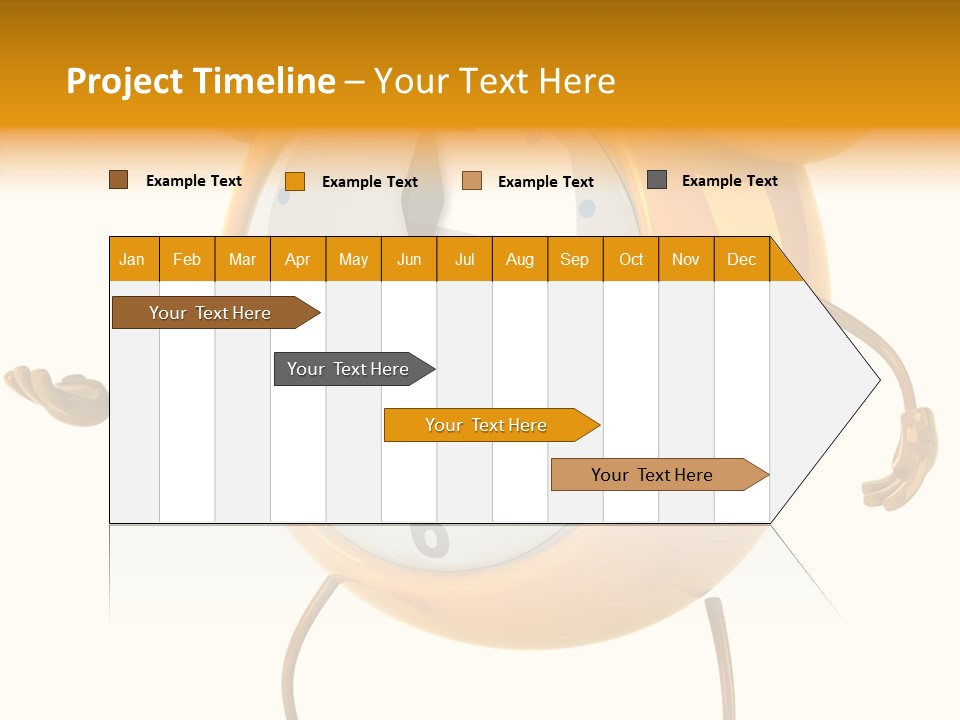 Gold Delay Time PowerPoint Template