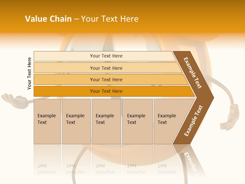 Gold Delay Time PowerPoint Template