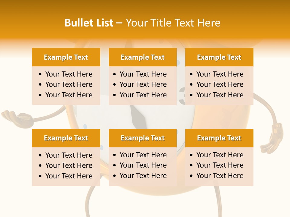 Gold Delay Time PowerPoint Template