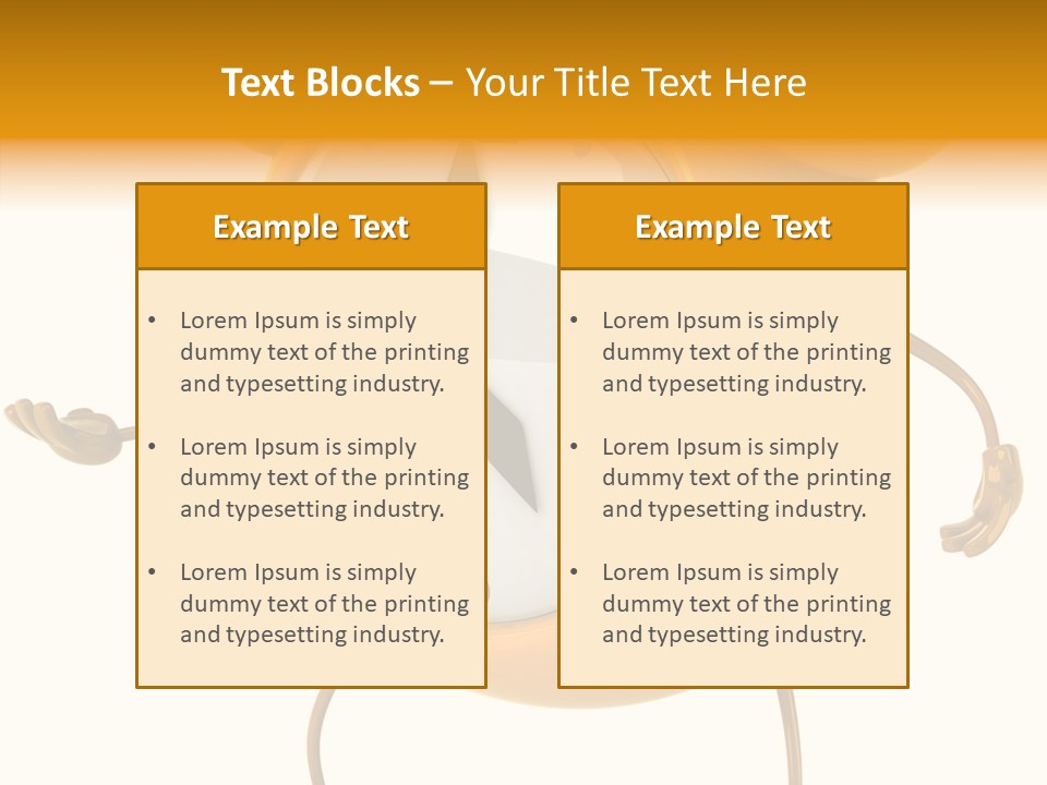Gold Delay Time PowerPoint Template