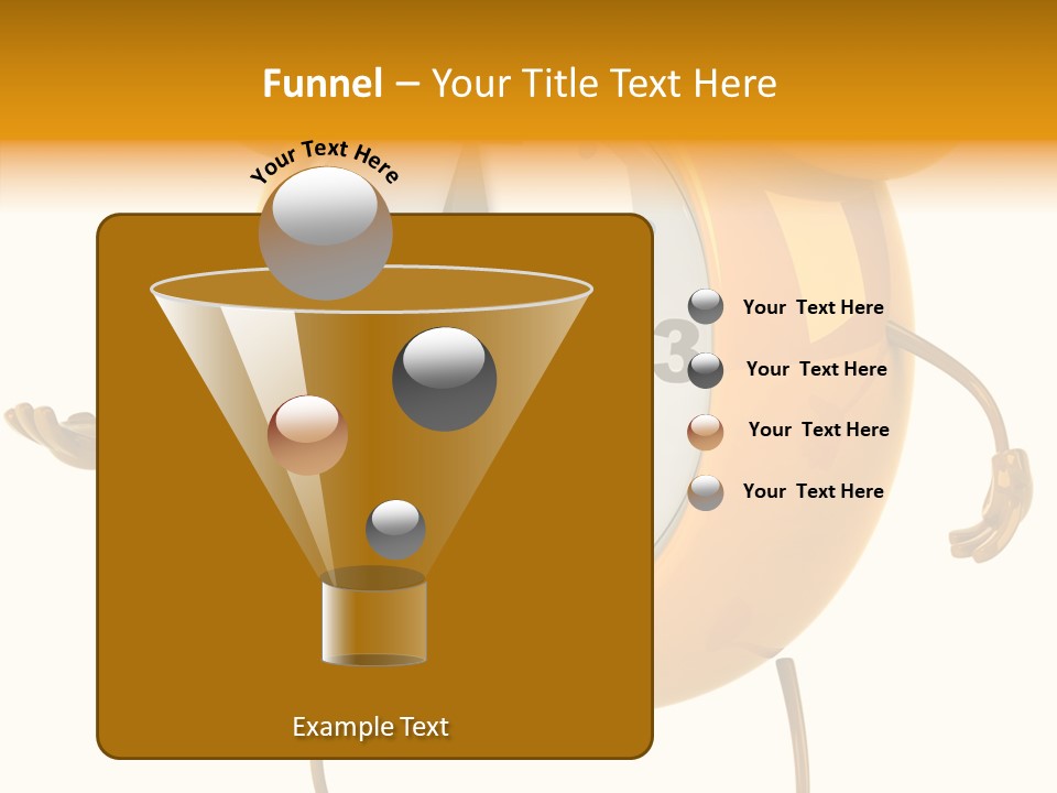 Gold Delay Time PowerPoint Template