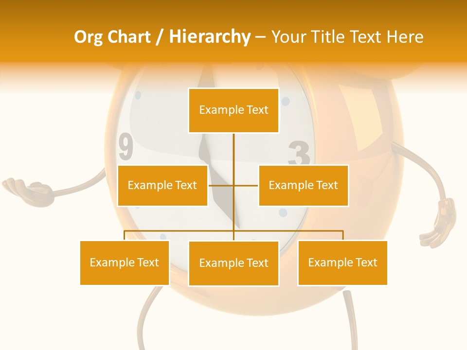 Gold Delay Time PowerPoint Template