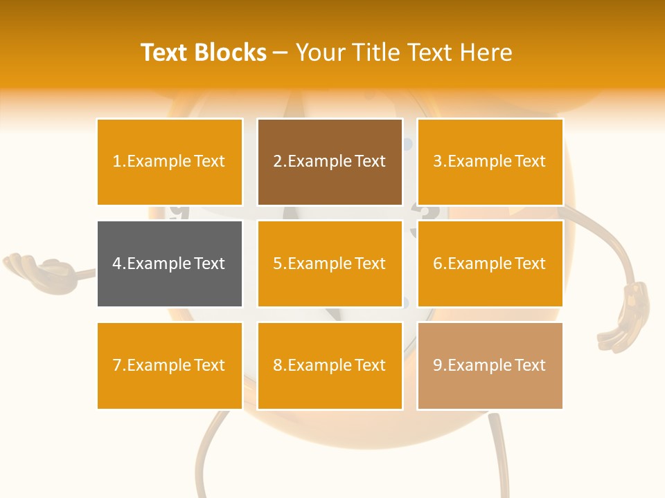 Gold Delay Time PowerPoint Template