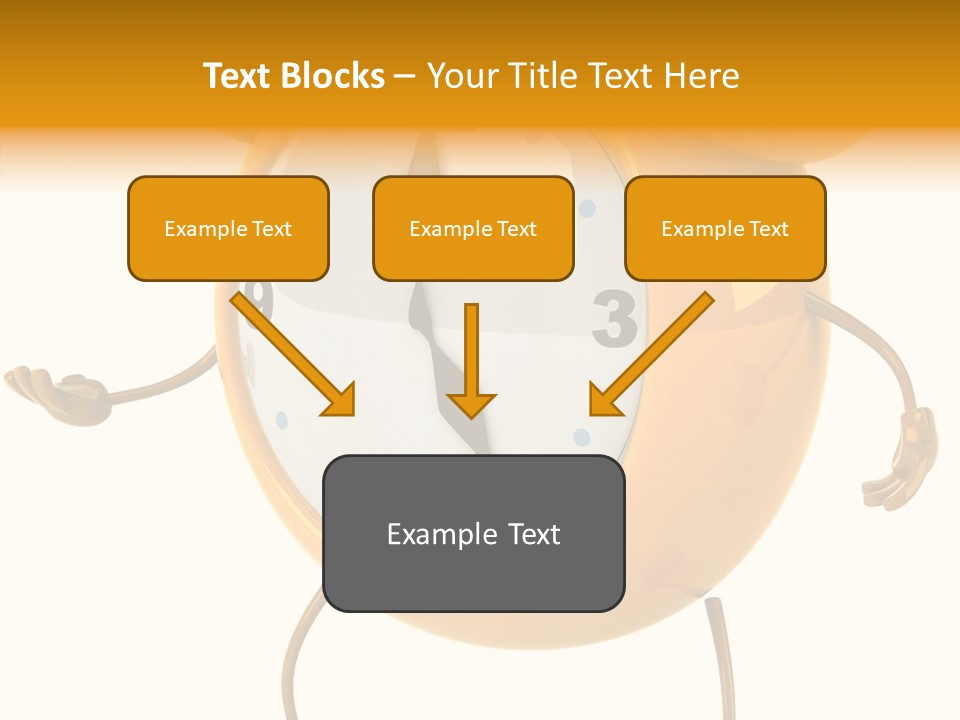 Gold Delay Time PowerPoint Template