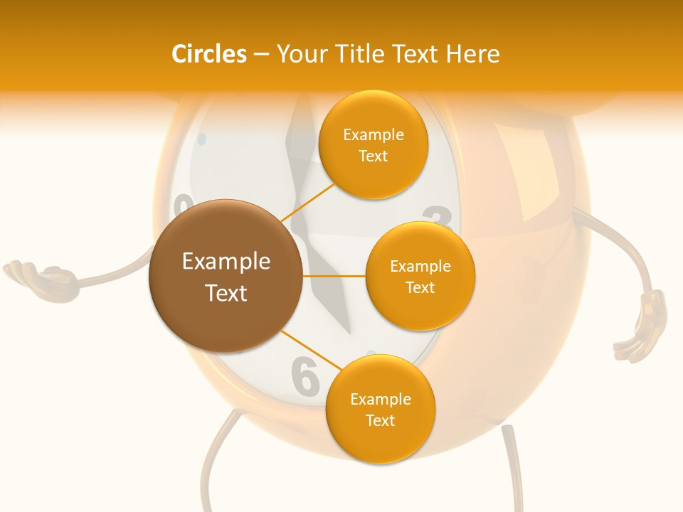 Gold Delay Time PowerPoint Template