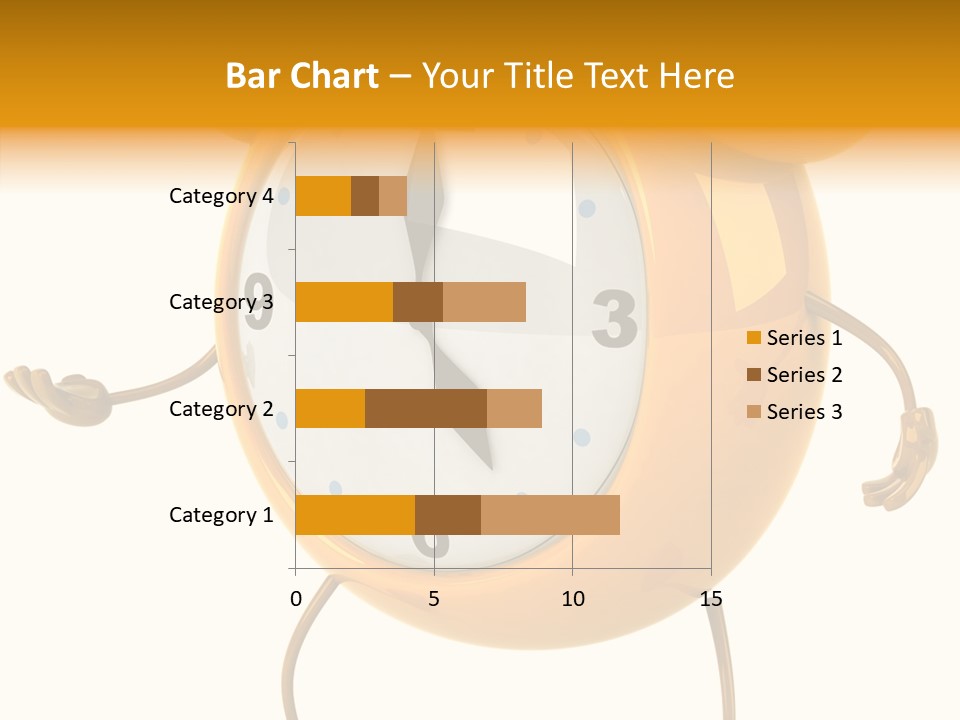 Gold Delay Time PowerPoint Template