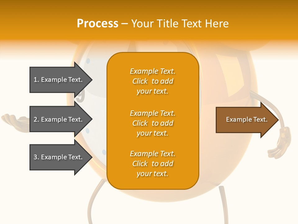 Gold Delay Time PowerPoint Template
