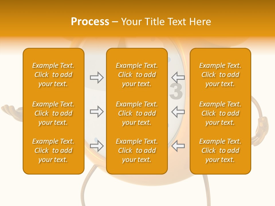 Gold Delay Time PowerPoint Template