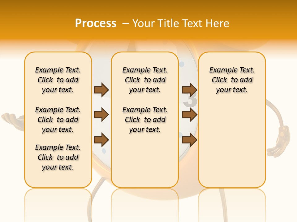 Gold Delay Time PowerPoint Template