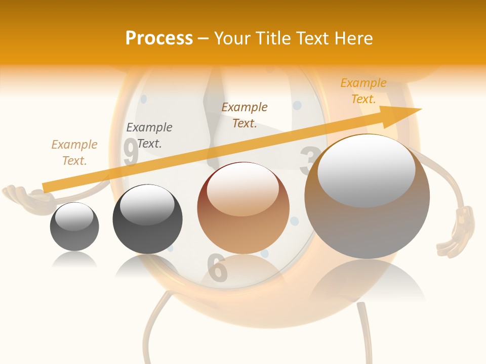 Gold Delay Time PowerPoint Template