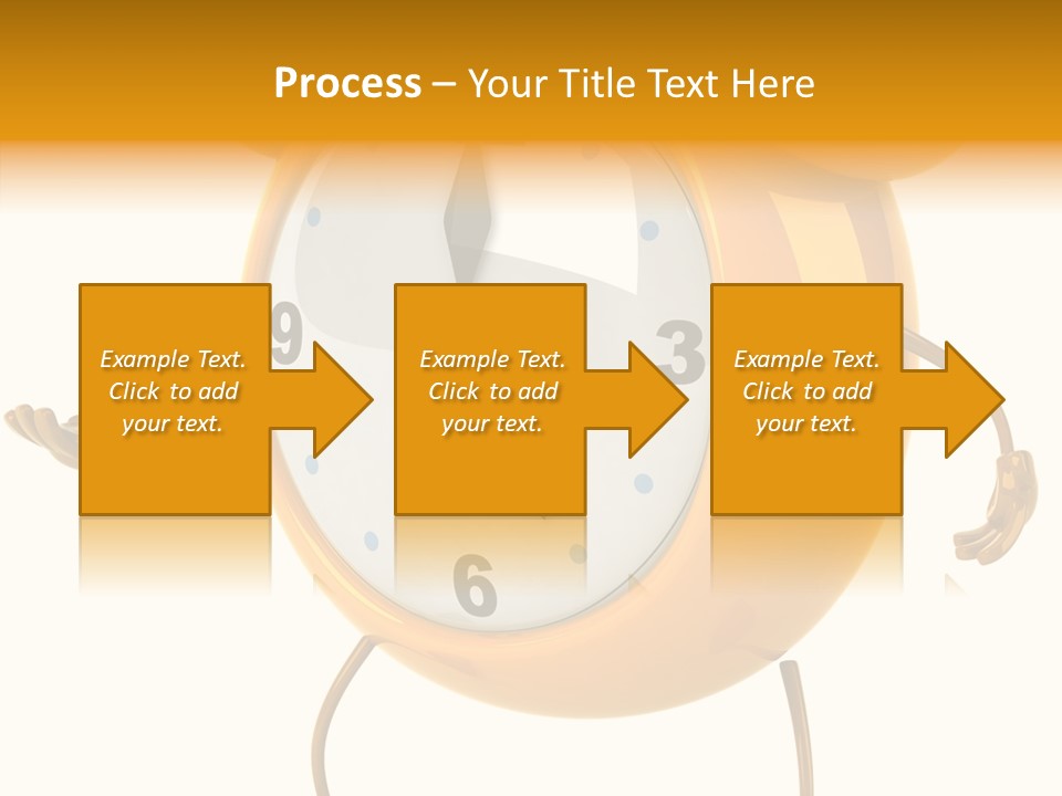 Gold Delay Time PowerPoint Template